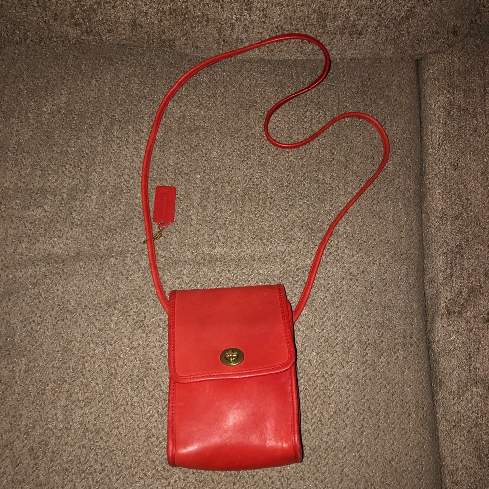 Red Vintage Coach bag
